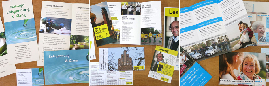 Flyer und Faltblätter
